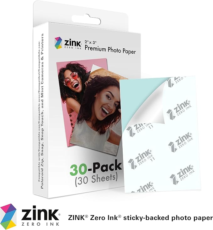 Zink 2"x3" Premium Instant Photo Paper Compatible
