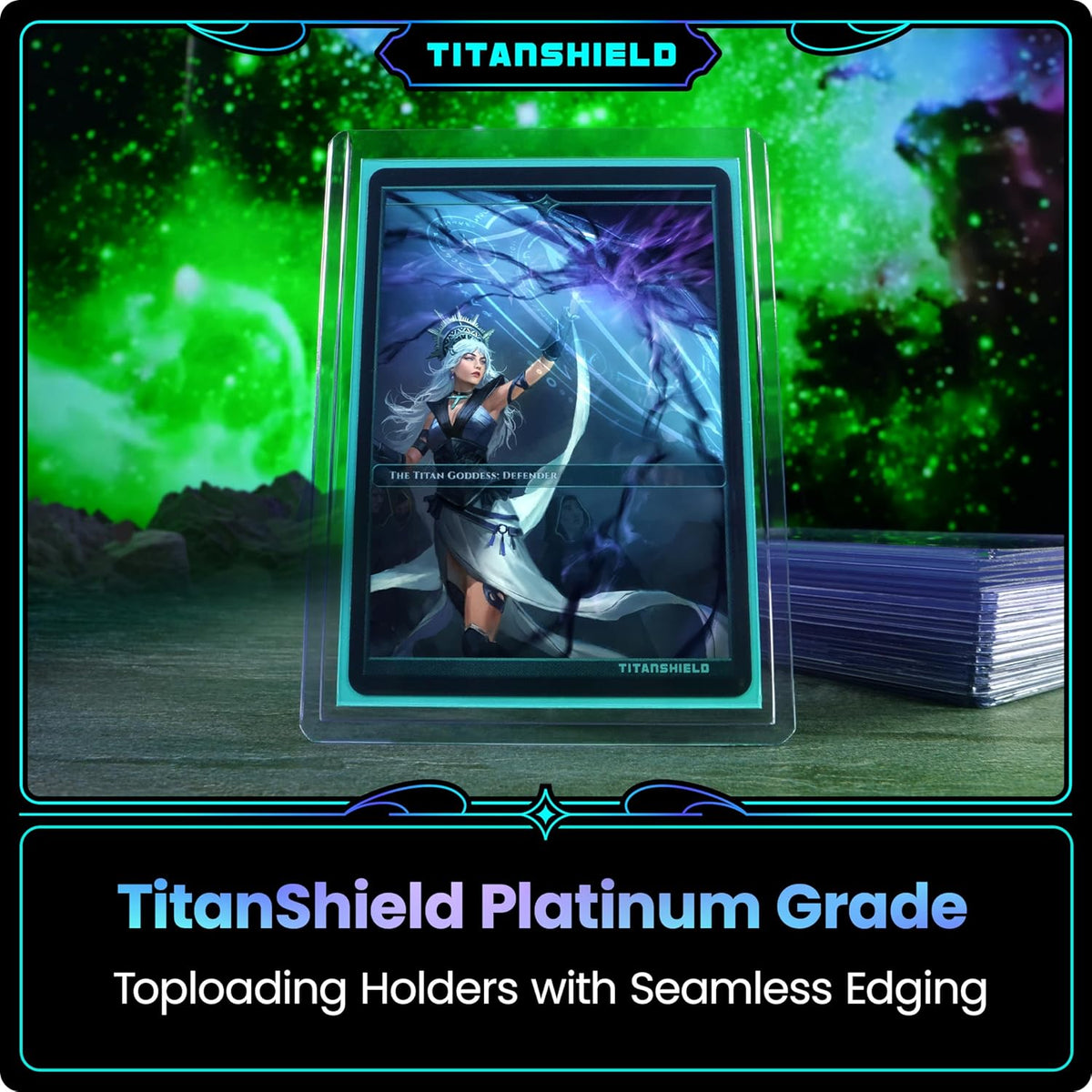 TitanShield Toploader Sleeves - Platinum Quality 3"x4" Card Protectors for Trading Cards (200 ct.)