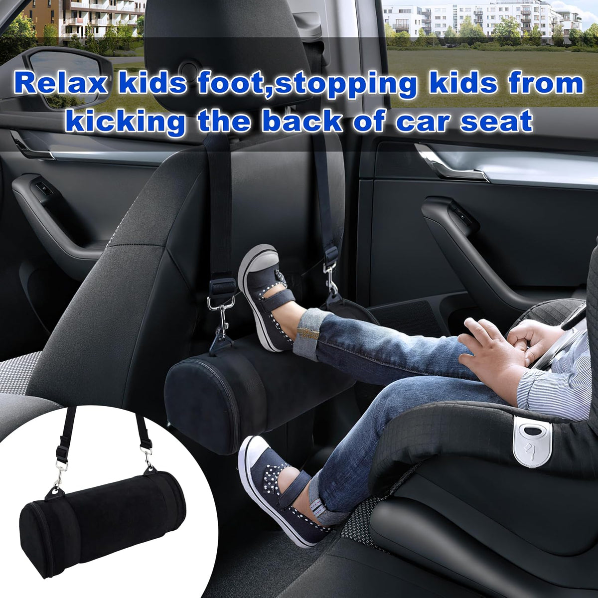 Car Seat Foot Rest for Kids, Toddler Booster Seat Leg Rest Support