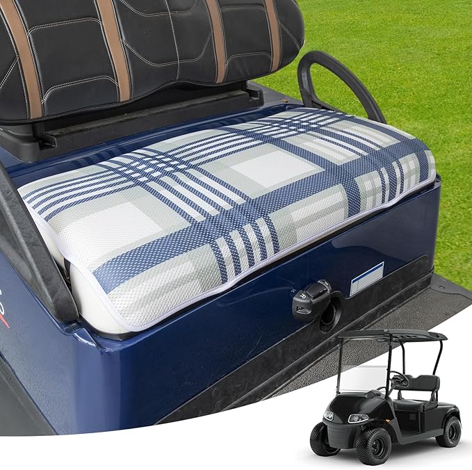 KEMIMOTO Universal Golf Cart Seat Towel Blanket Covers for All Weather, Compatible with EZGO, Club Car and More 2-Seat Golf Carts