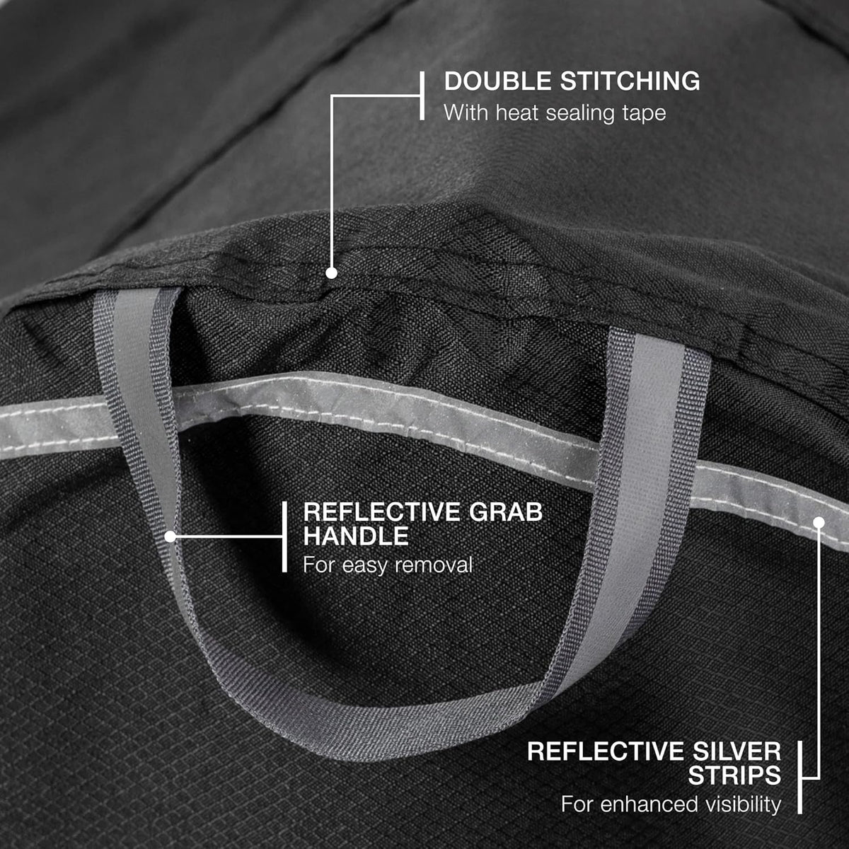 TeamObsidian Bike Cover - Heavy-Duty Waterproof Storage for 1-3 Bikes | All-Season Protection