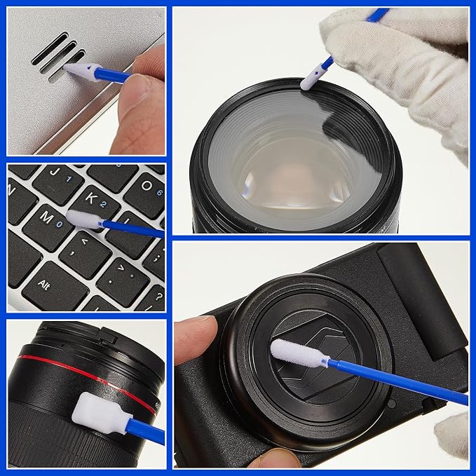 500 Pack Foam Tip Cleaning Swab Kit 5 Types Multi Purpose Swabs Cleanroom