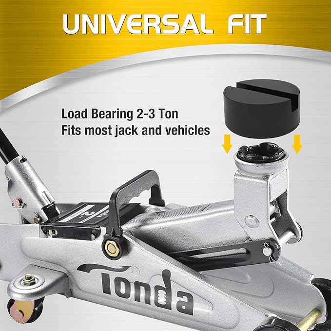 TONDA Floor Jack Silver and Jack Pad Set