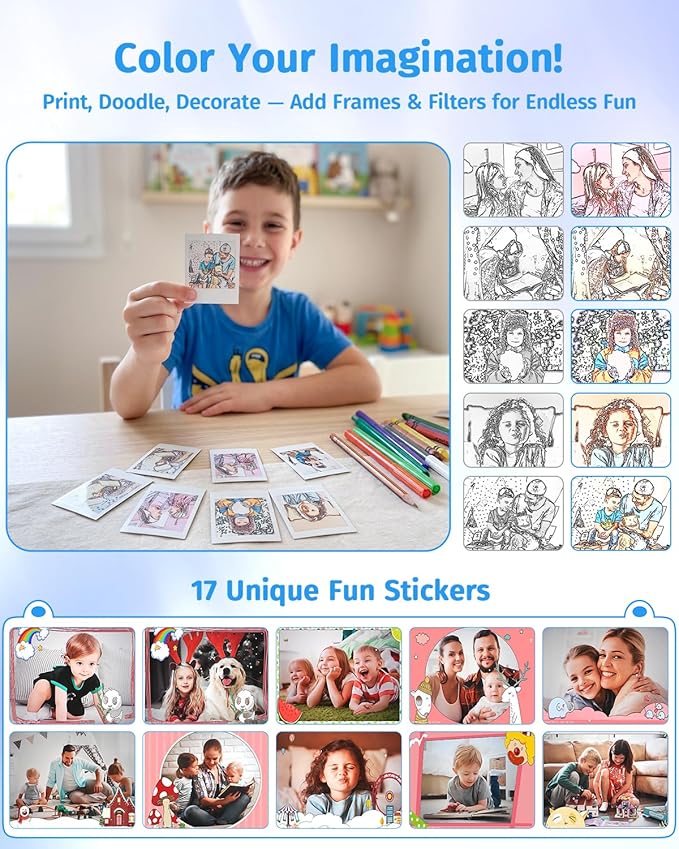 Instant Camera, 1080P Kids Camera