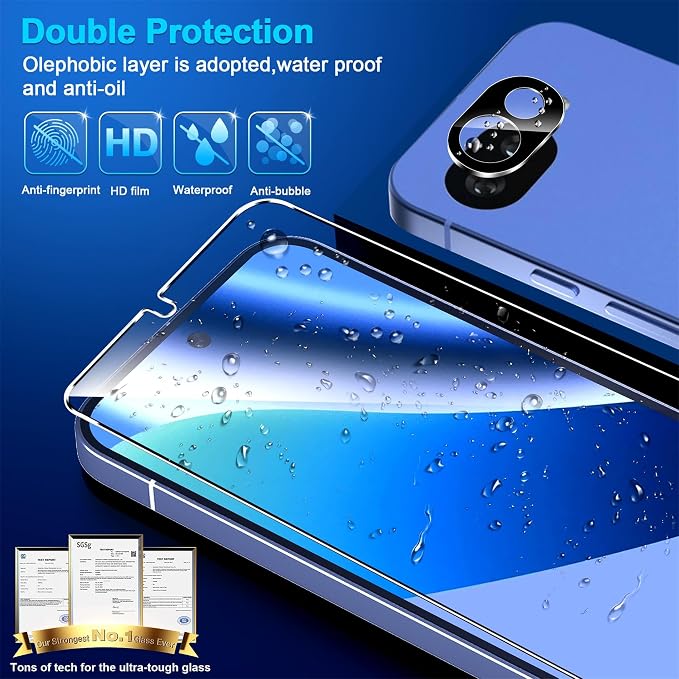 3 Pack for Google Pixel 10a Screen Protector Tempered Glass + 2 Pack Camera