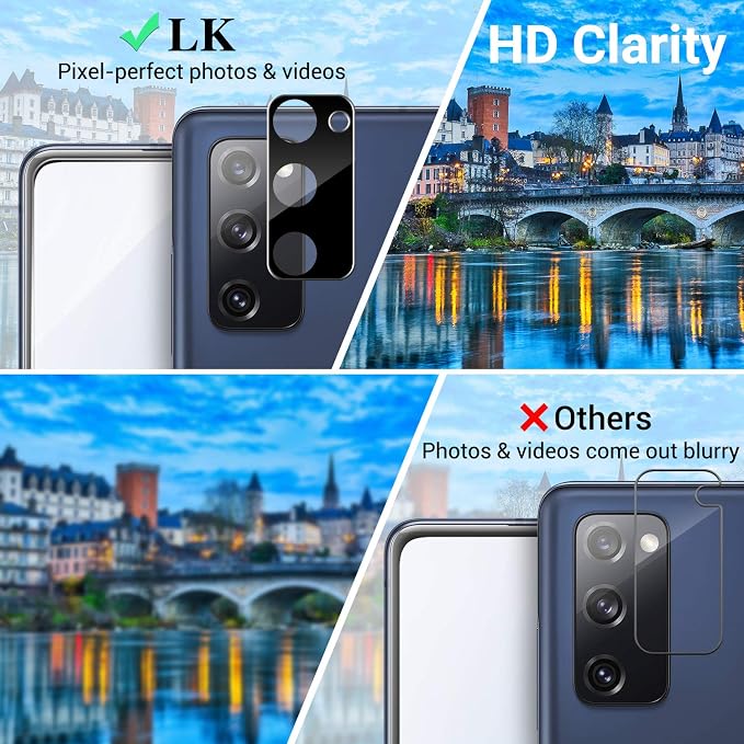 LK 3 Pack Samsung Galaxy S20 FE 5G Screen Protector+3 Pack Camera Lens Protector