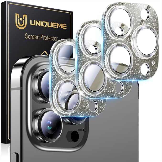 UniqueMe 3 Packs Compatible for iPhone 13 Pro Max/iPhone 13 Pro Camera Lens