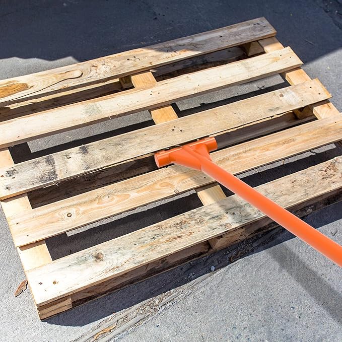 Dolibest 48'' Demo Bar, Heavy Duty 2-Tine Wrecking Bar with Ergonomic Handle for Efficient Wooden Demolition and Renovation, All-Steel Construction