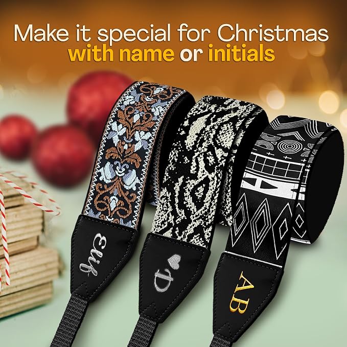 Art Tribute Custom Camera Strap Retro Brown