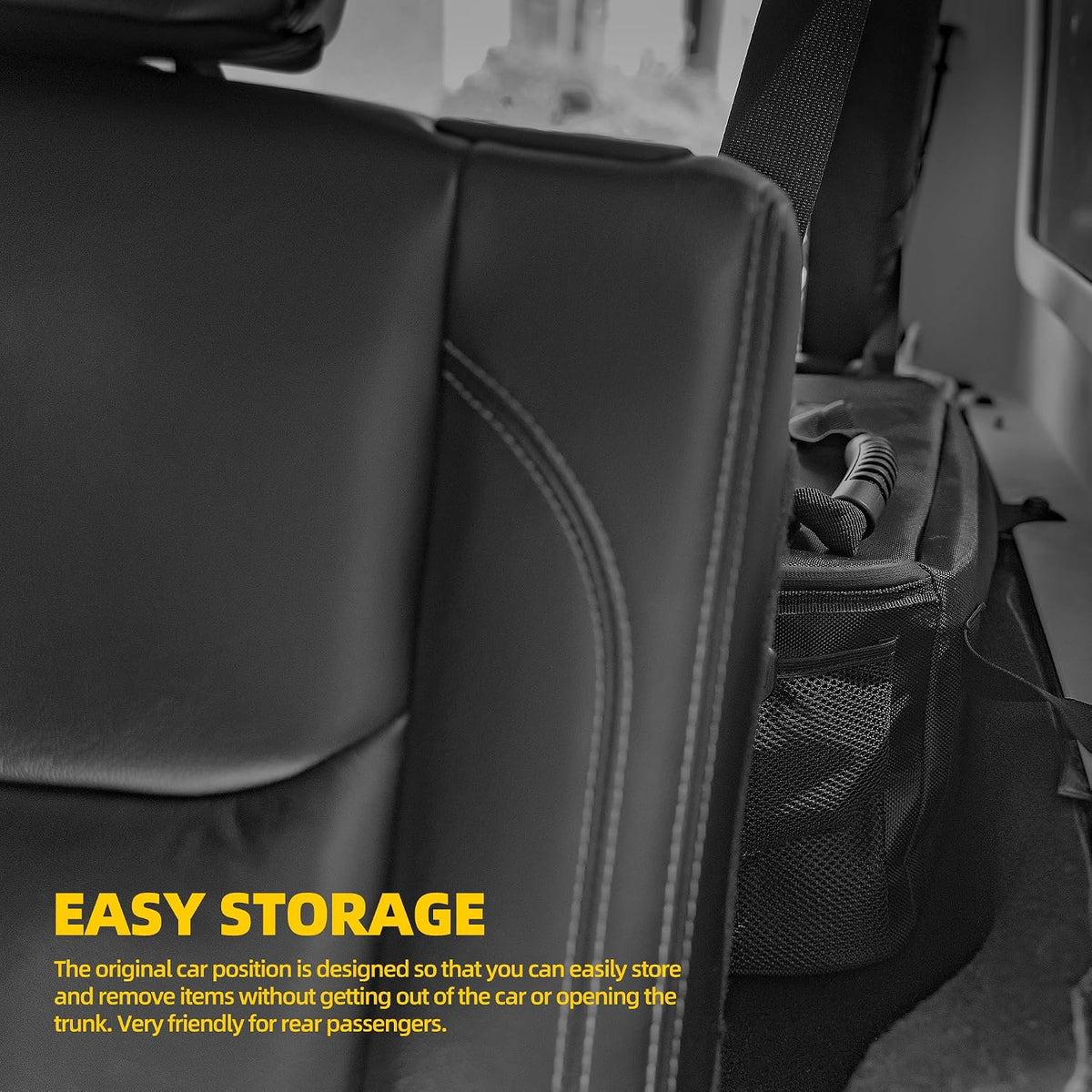 Door Storage Bags Compatible with Wrangler JK TJ LJ & Unlimited 2007-2017 4 Doors Tools Bag Wrangler Storage Bag Trunk Organizer Wrangler Interior Accessories(2-Pack)