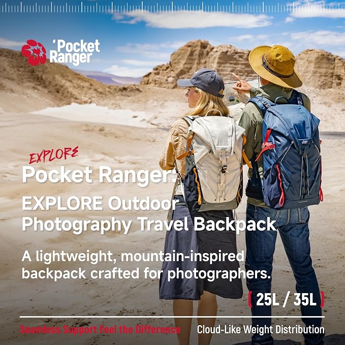 VSGO Pocket Ranger Expandable 35-43L Photography & Outdoor Backpack –