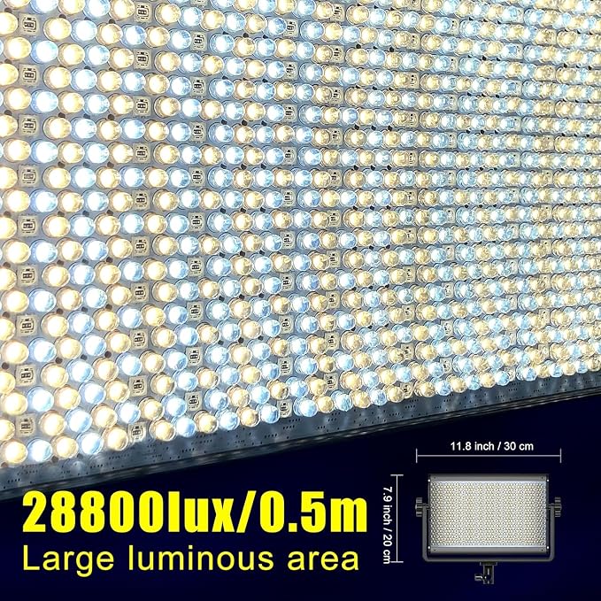 GVM 1300D RGB Video Light with Softbox, 65W LED Video Lighting Kit,