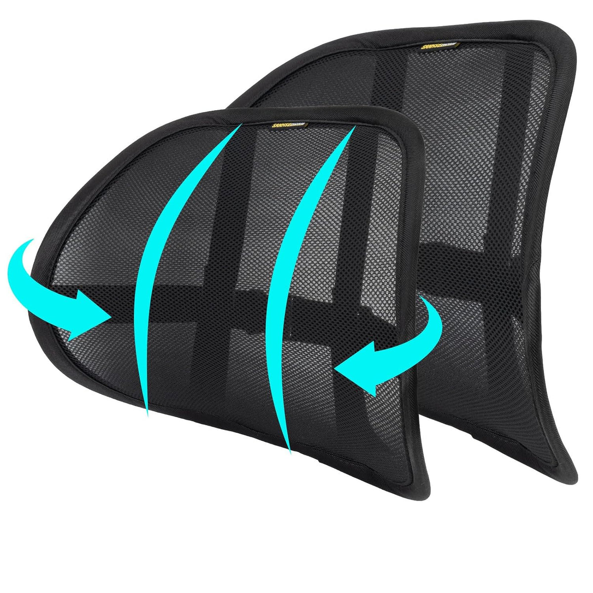 Lumbar Support Back Support for Office Chair 2 Pack Lumbar Support Pillow for Car Chair Back Support with Double Layer Breathable Mesh & Adjustable Straps