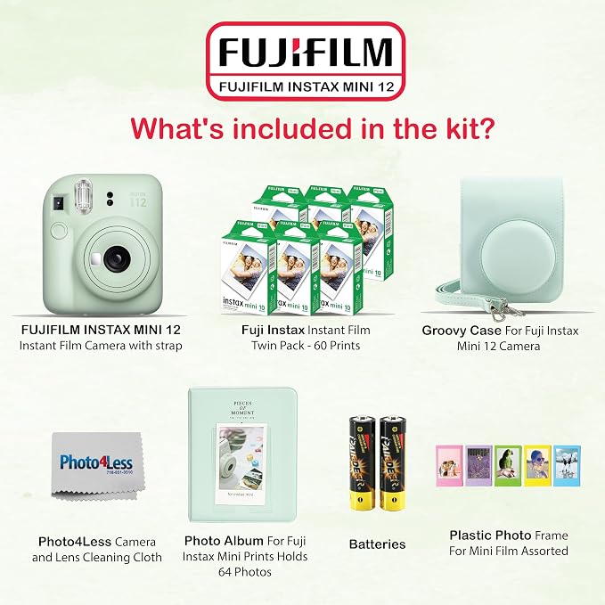Fujifilm Instax Mini 12 Instant Camera Bundle