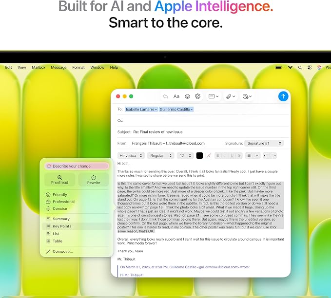Apple 2026 MacBook Neo 13-inch Laptop with A18 Pro chip: Built for AI and Apple Intelligence, Liquid Retina Display, 8GB Unified Memory, 512GB SSD Storage, Touch ID; Citrus with AppleCare+ (3 years)