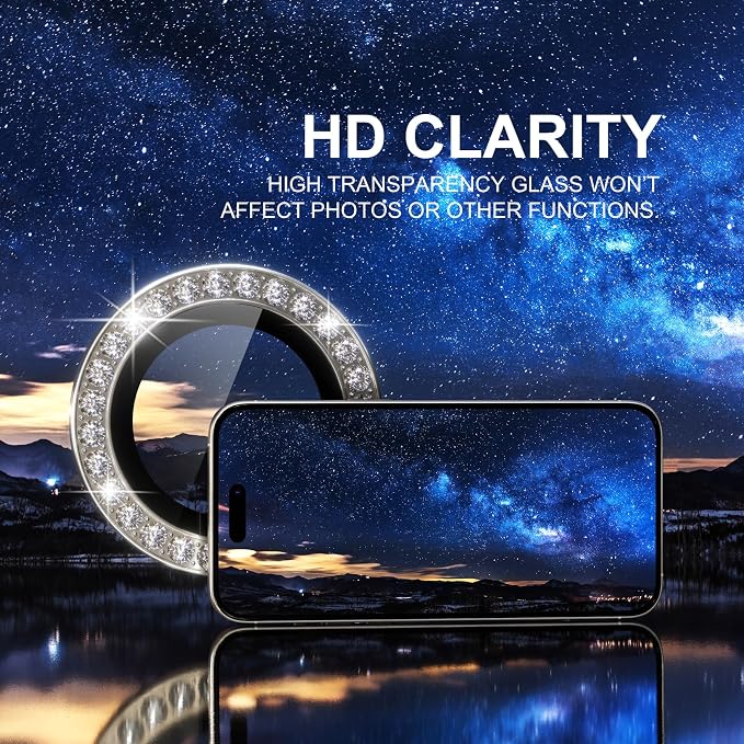 Choiche Compatible for iPhone 15 Pro/iPhone 15 Pro Max Camera Lens Protector