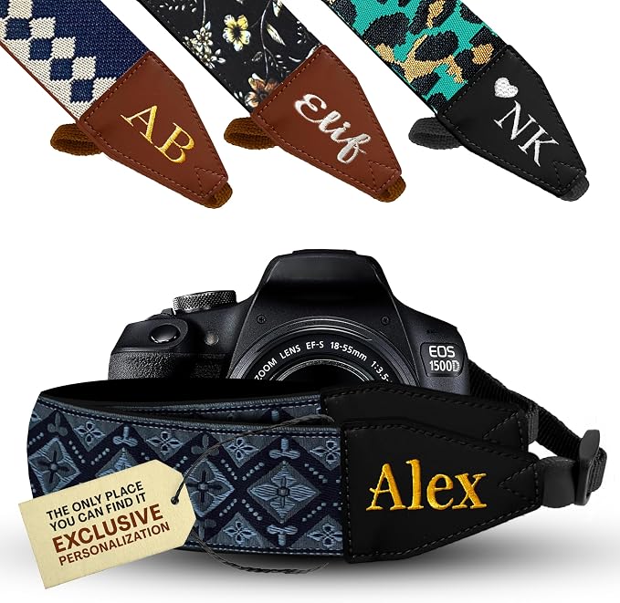 Art Tribute Custom Black Regal Camera Strap