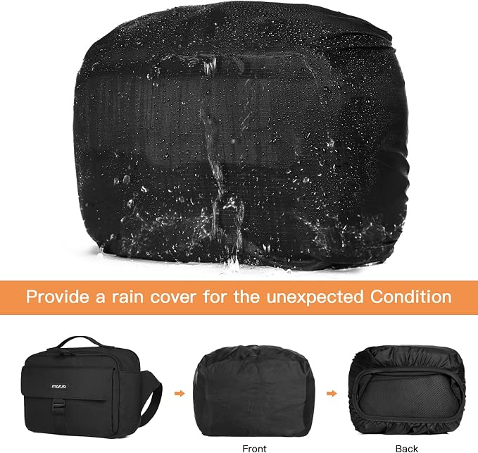 MOSISO Camera Shoulder Bag Case Crossbody Sling Purse, DSLR/SLR/Mirrorless