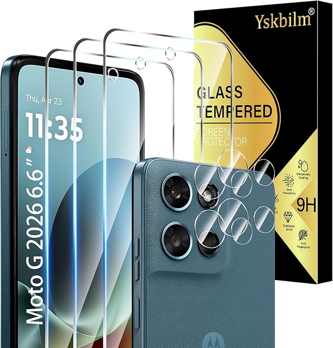 Designed for Motorola Moto G 5G 2026 & Moto G Play Tempered Glass Screen