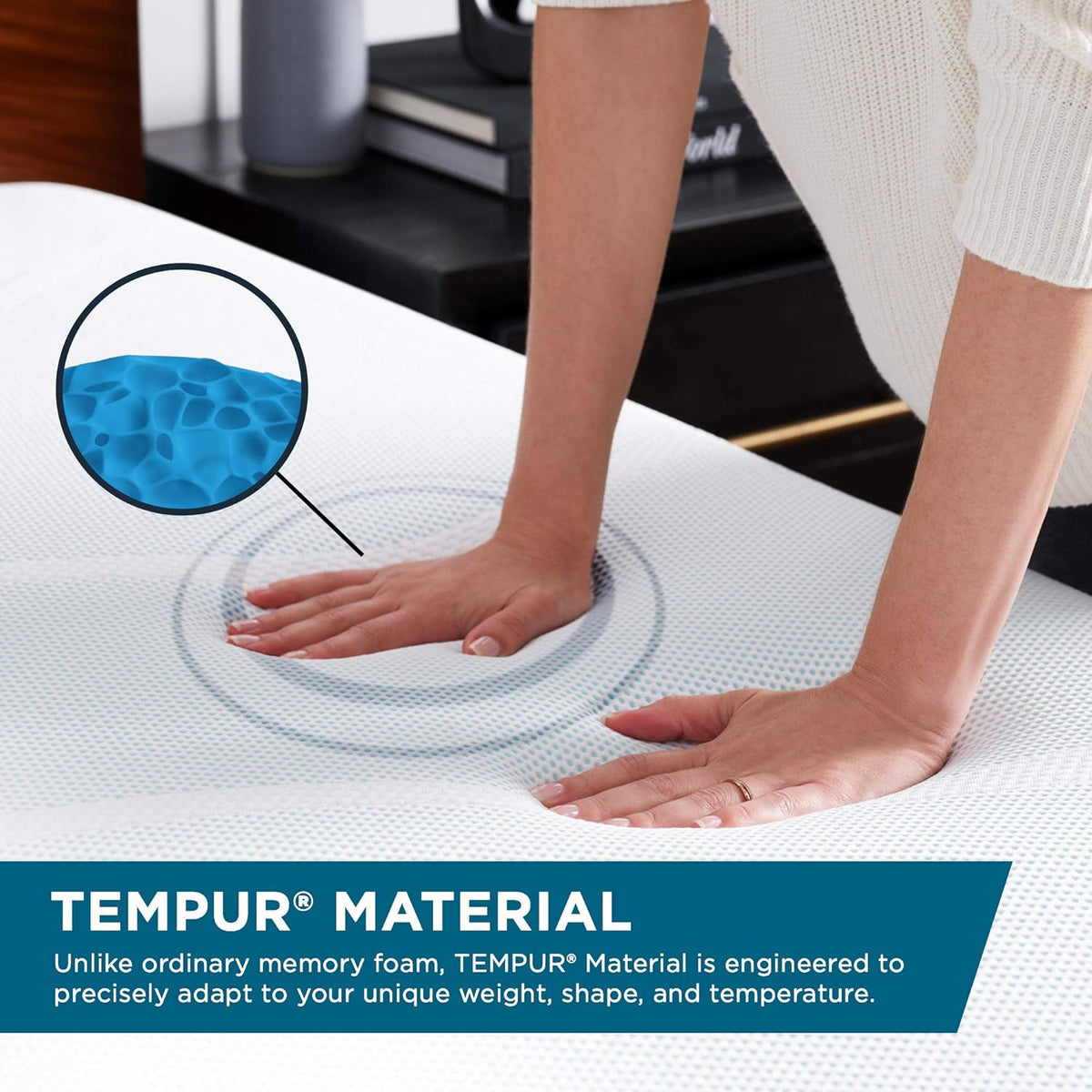 Tempur-Pedic TEMPUR Neck Pillow, Travel, White