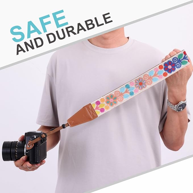 Padwa Lifestyle Colorful Crochet Camera Strap