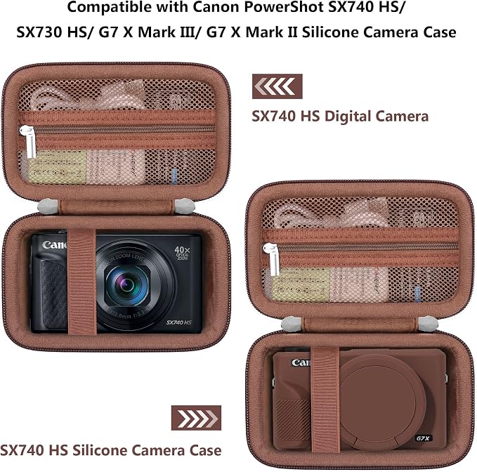 Hard Carrying Case for Canon PowerShot SX740 HS/ SX730 HS/ SX720 HS/ SX620 HS/