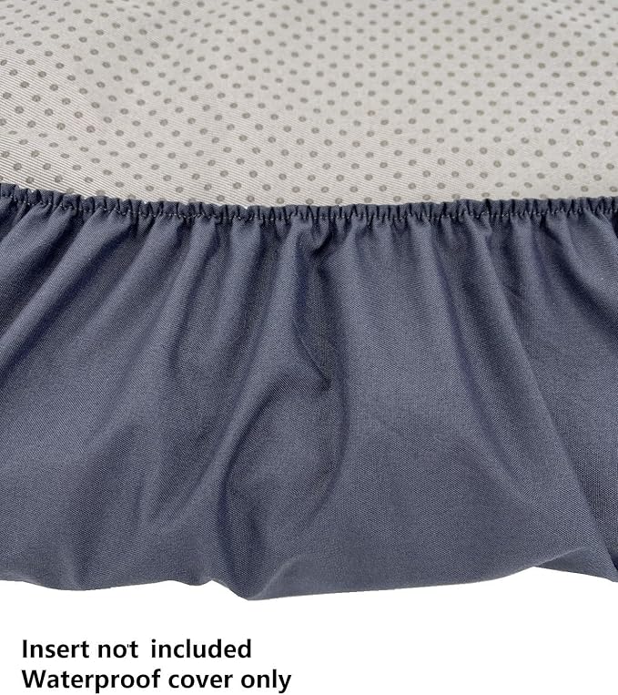 Elastic Waterproof Dog Bed Plastic Cover Bluish-Gray 20 x 15 Inch