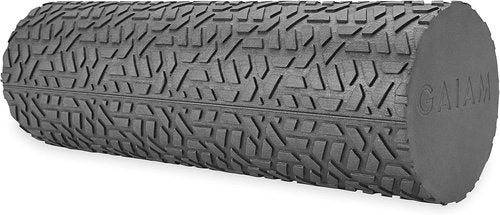 Gaiam Restore Foam Roller - Compact Textured Muscle Repair Massager | 12”L x 4" Diameter for Improved Circulation