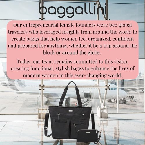 Baggallini Any Day Tote - Stylish Tote Bag with RFID Phone Wristlet | Versatile & Secure Design