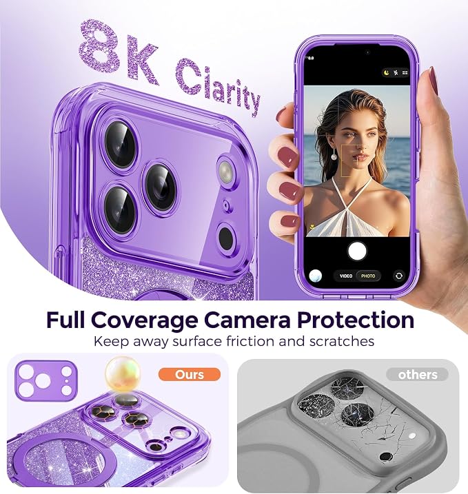 Twinkle Design Privacy Case for iPhone 17 Pro Max