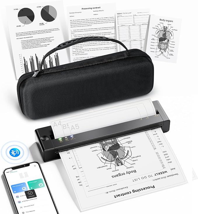 TATTMUSE Portable Printer Wireless