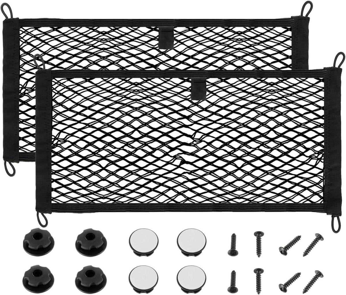 21.7 x 9.8 inch Universal Elastic Cargo Net Pocket,2 Pack
