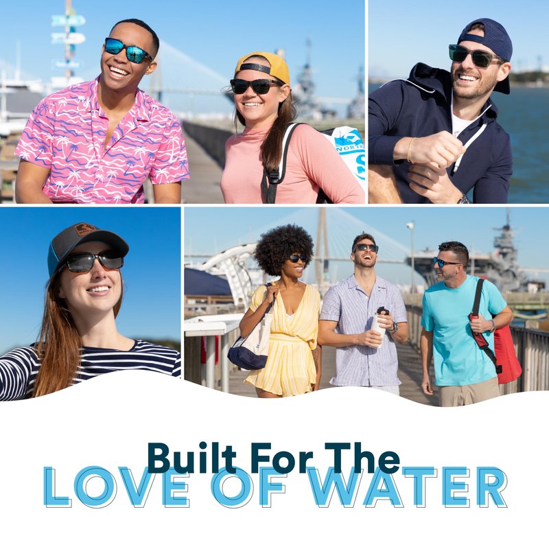 Rheos Edgewater Floating Polarized Sunglasses | 100% UV Protection | Boating & Fishing | Water Sports | Anti-Glare (Tortoise | Moss)