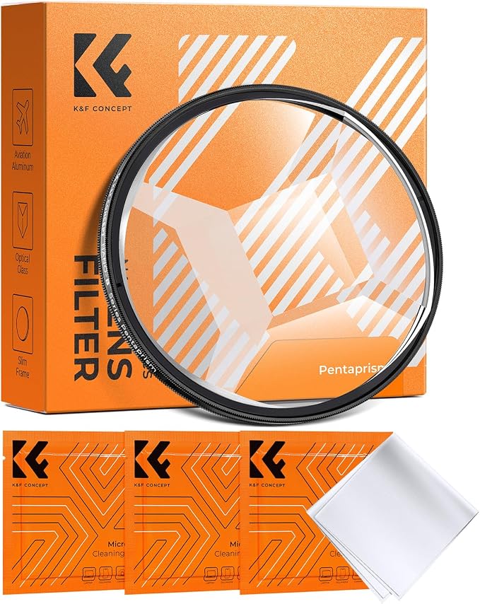 K&F CONCEPT 77m Fractal Filter Rotatable Prism Camera Lens 4+1 Fractal Special