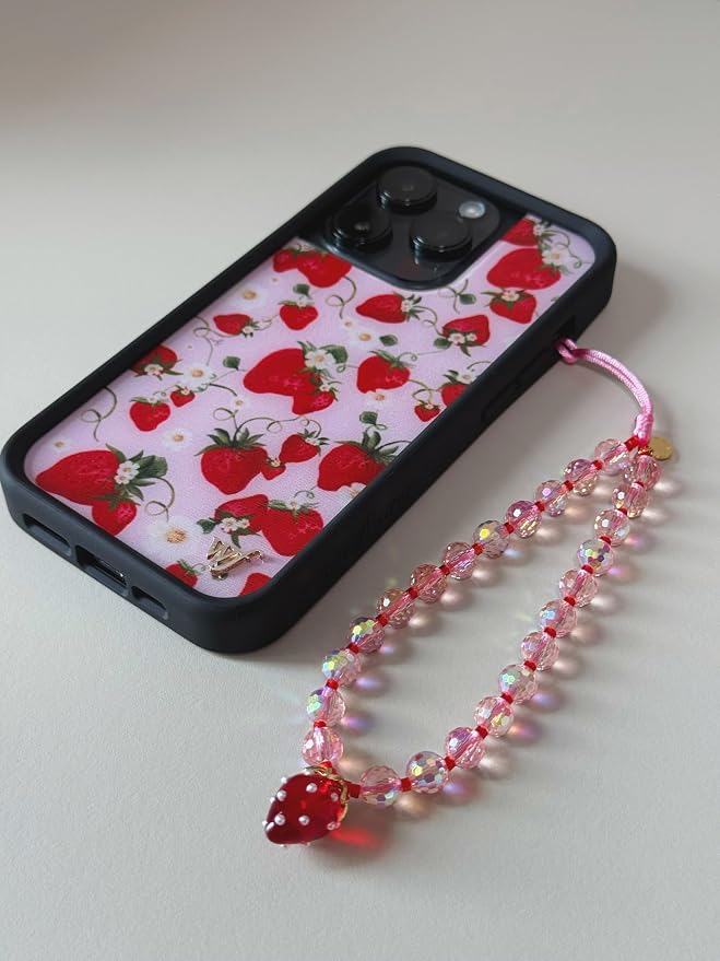 Drawwind Phone Charm Beaded Wristlet Strap Universal Cell Phone Lanyard Cute