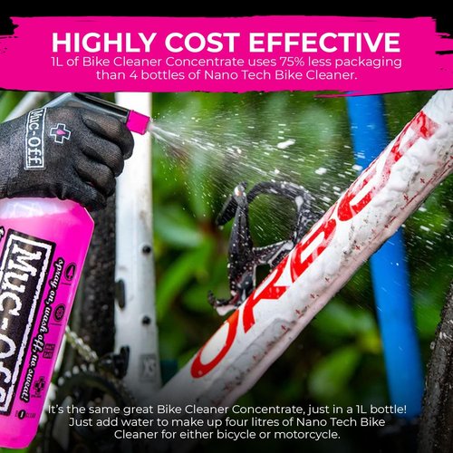 Muc-Off Nano Tech Bike Cleaner 1L - Biodegradable Formula | Safe for Carbon Fibre & All Surfaces