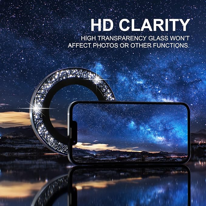 Choiche Compatible for iPhone 14 /iPhone 14 Plus Camera Lens Protector Bling