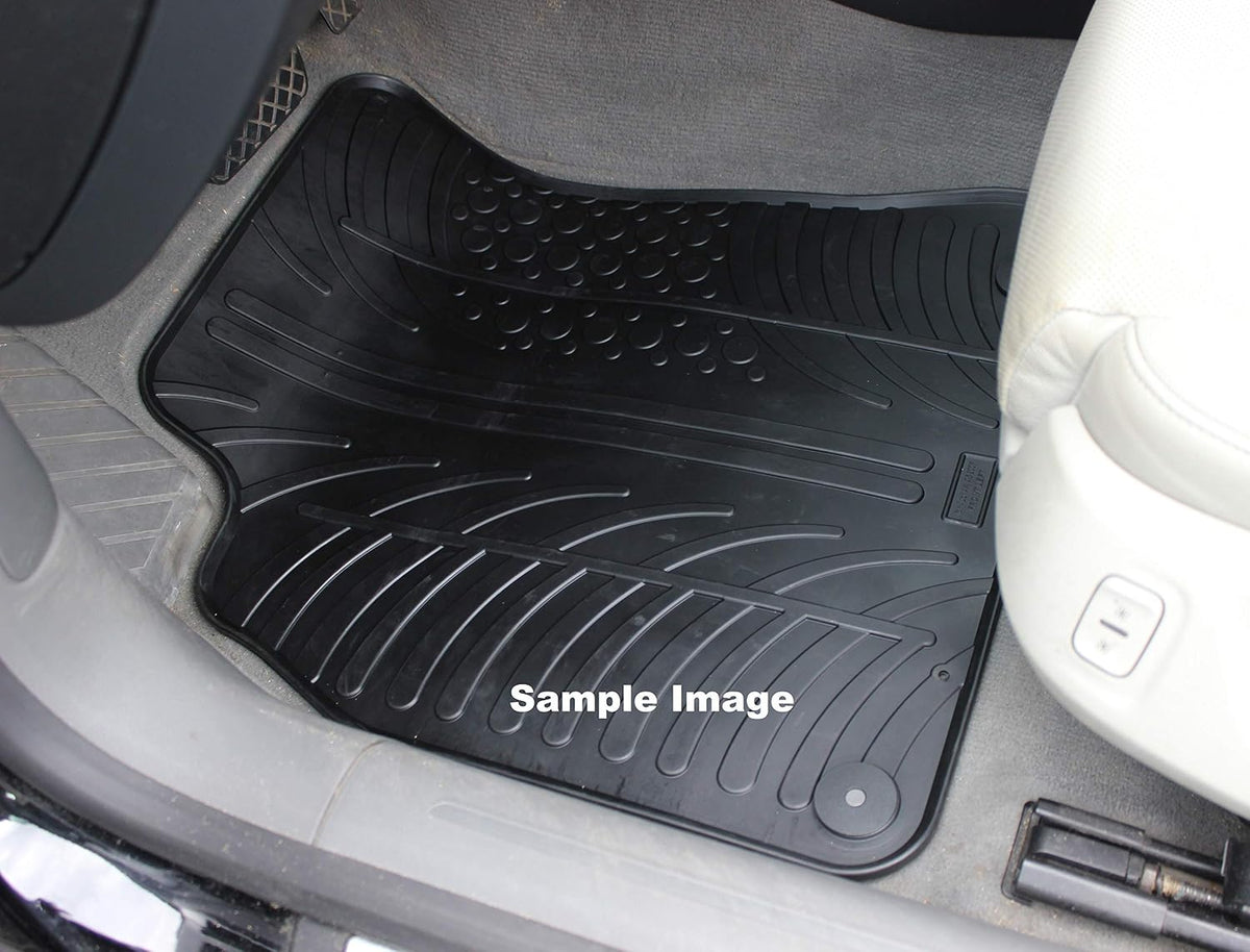 Gledring USA Custom Fit All-Weather Rubber Floor Mats Intended for Smart Fortwo 2008-2015 (451), No Trimming Required, Tailored Custom Fit, Protects from Rain, Mud and Snow.