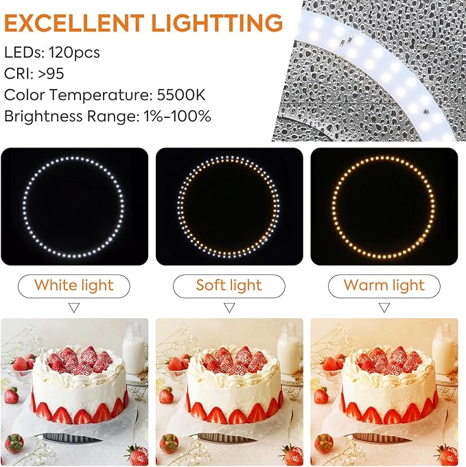 Photo Light Box 12 inch, Photography Lighting Tent Studio Kit