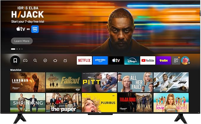 TCL 50-Inch F7D Series 4K QLED (50F7D, 2026 Model) with Dolby Vision HDR & Dolby Atmos Smart TV with Fire TV, Alexa+, Auto Game Mode, High Brightness LED Backlight, and Hands-Free Voice Control
