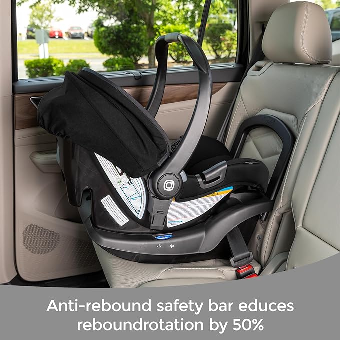 Diono Quantum 4 3-in-1 Travel System with LiteClik 30 R SafePlus Infant Car Seat and Base, Rear-Facing for Infants 4-30lbs, Includes Infant Car Seat Folding Stroller and Toddler Seat (Black Jet)
