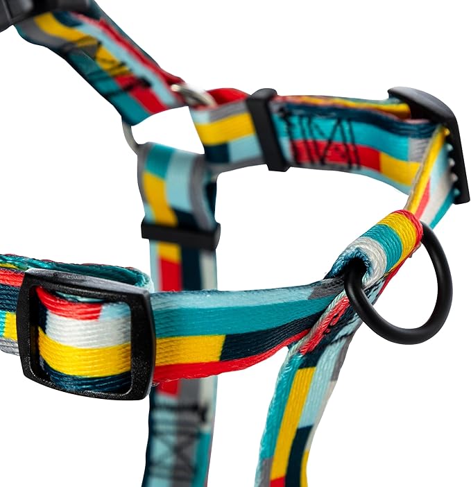 Wolfgang Heavy Duty Adjustable Dog Harness, Pull-Tested for Walking & Training, Mixtape Print, Small