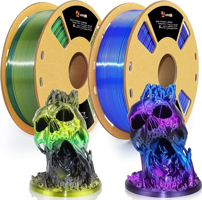 LOVOON pla Filament 1.75mm 3D Printer Filament 2kg, 3D Printing Filament
