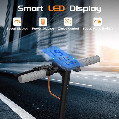 NAVIC Electric Scooter - Dual Suspension, 350W/500W Motor, 19/22 Mph, Foldable Design, 8.5”/10" Tires