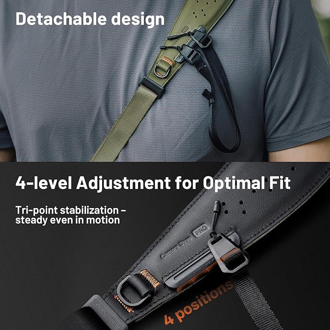 PGYTECH Camera Strap Pro, Quick Release Heavy Duty Camera Shoulder Strap