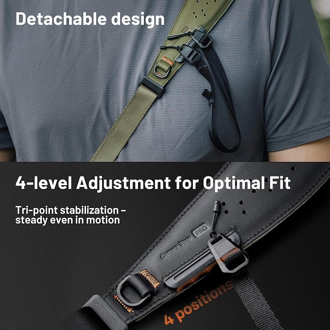 PGYTECH Camera Strap Pro, Quick Release Heavy Duty Camera Shoulder Strap