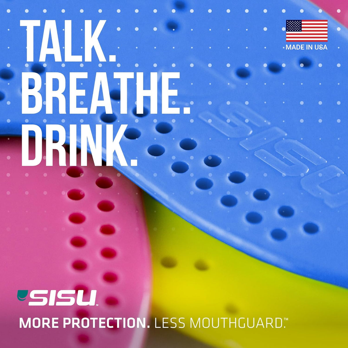 SISU Aero Small Mouthguard - Noble Navy | 30% Stronger Protection for Lacrosse, Football & Hockey