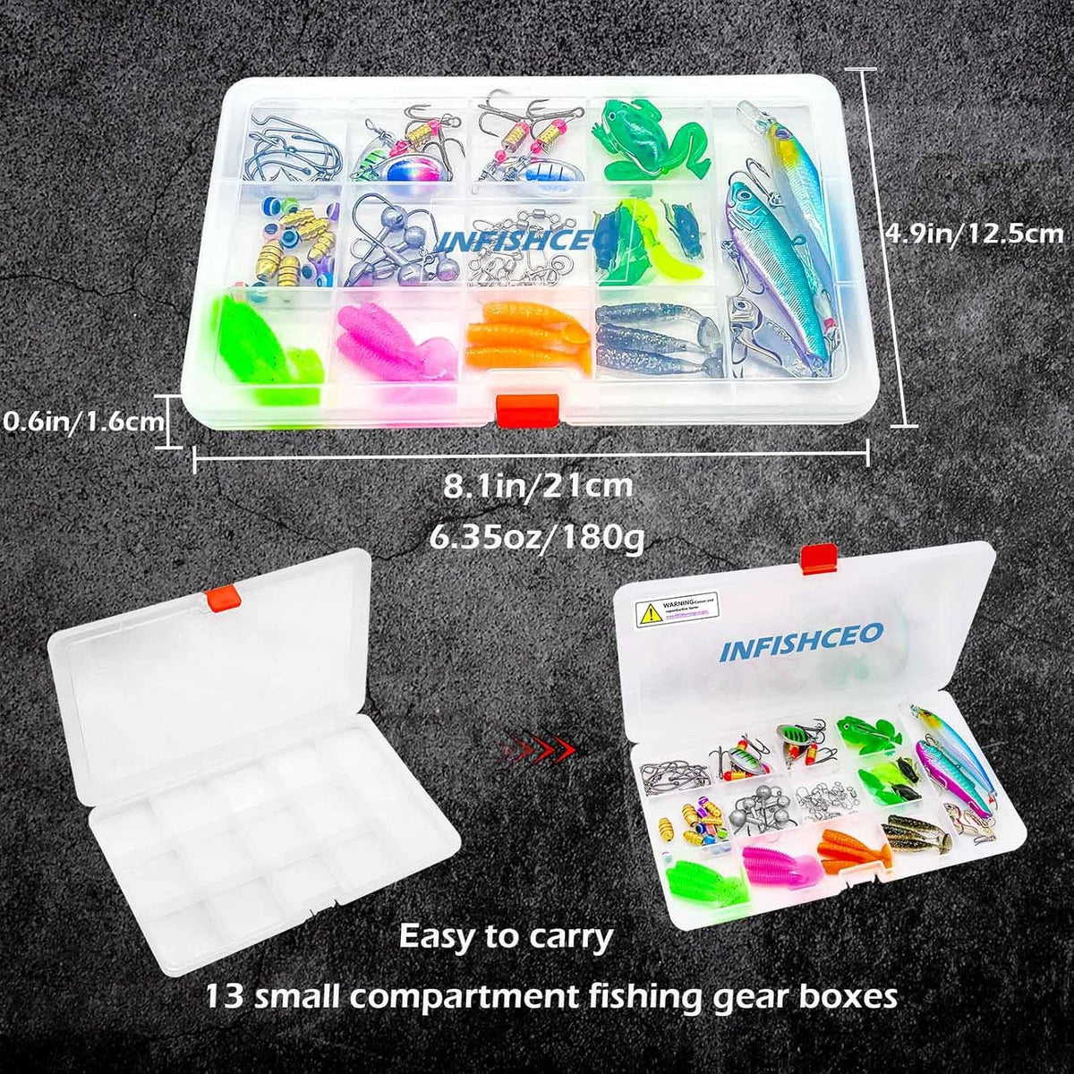 Skiennix Fishing Lure Tackle Set - Complete Kit for Saltwater & Freshwater Bass Fishing | Includes Jig Hooks, Spoon Lures & More
