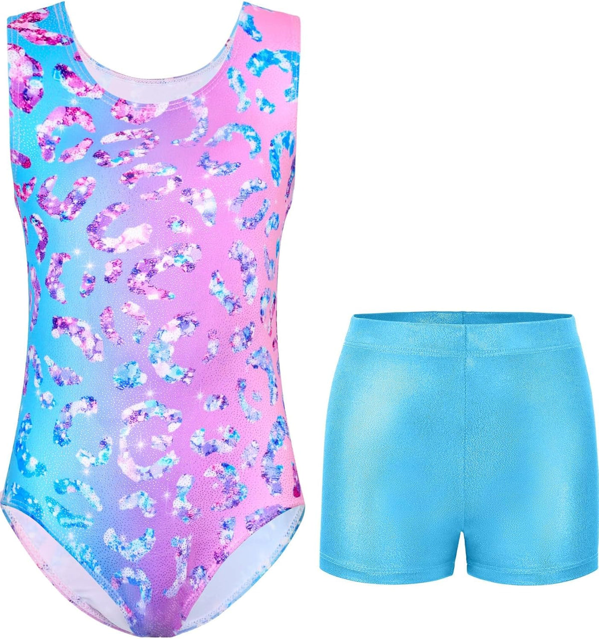 Skiennix Girls Gymnastics Leotard - Breathable & Stretchy Tumbling Outfit for Toddlers & Kids (4T-12Y)