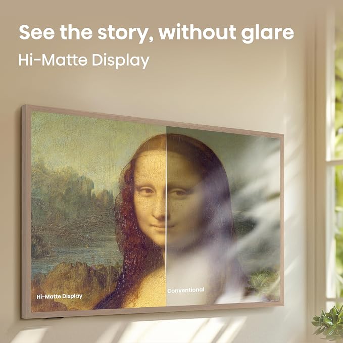 Hisense 75“ Hi-QLED S7 CanvasTV Series 4K UHD Google Smart Art TV (75S7SG, 2026 New) - 144Hz, Art Mode, Anti-Glare Panel, Dolby Vision HDR, Hi-Matte Display, Frame & UltraSlim Wall Mount Included